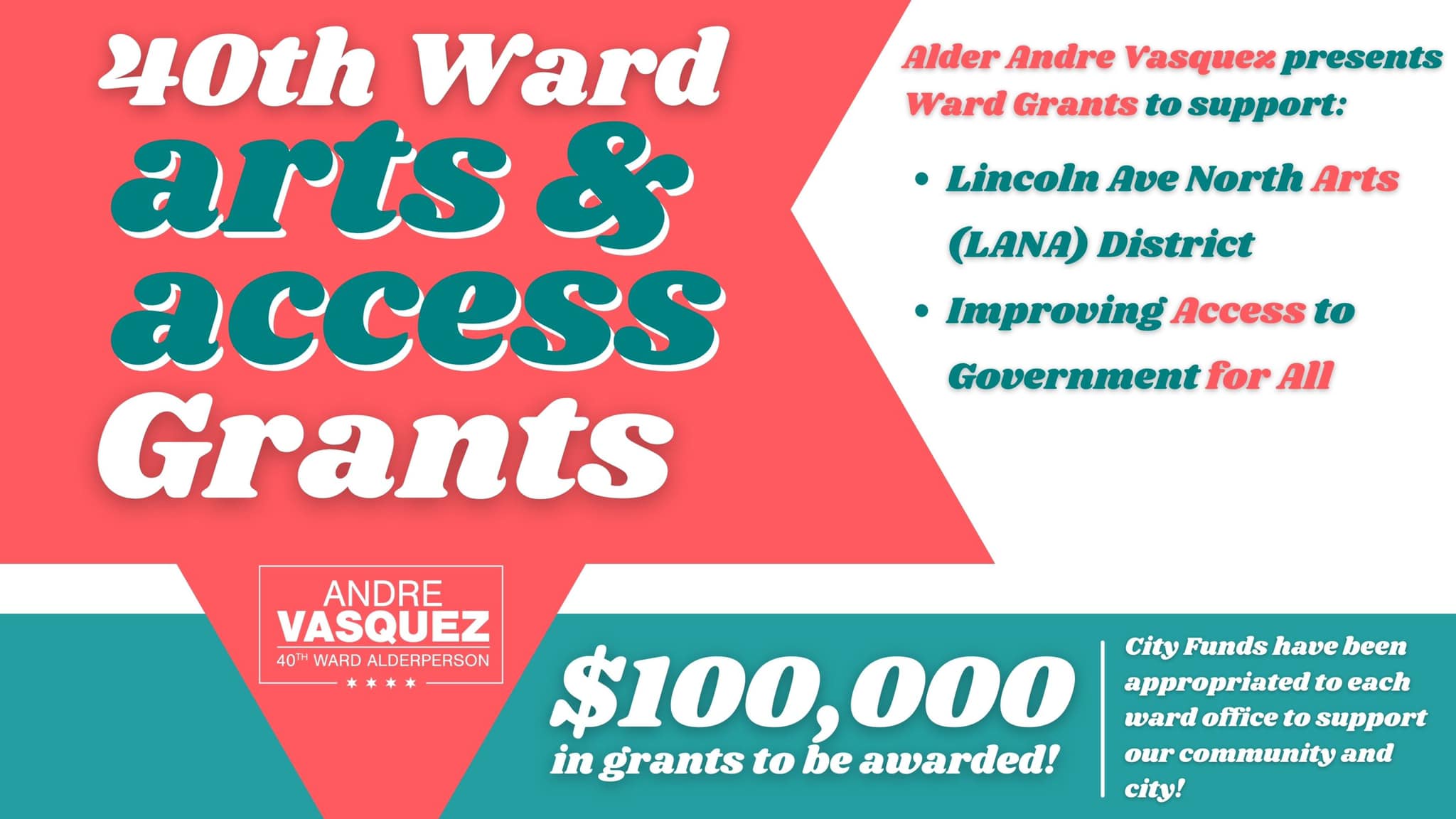 40th Ward Arts & Access Grants