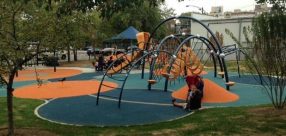 A soft surface playground at Mellin Park
