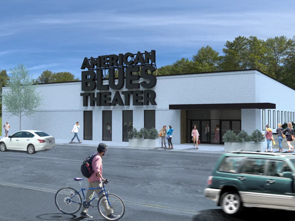 A rendering of the new home of American Blues Theater, 5627 N. Lincoln Ave.