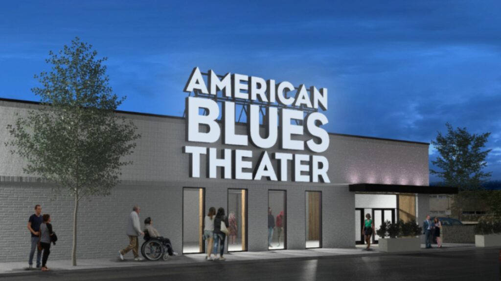 American Blues Theater entrance mockup.