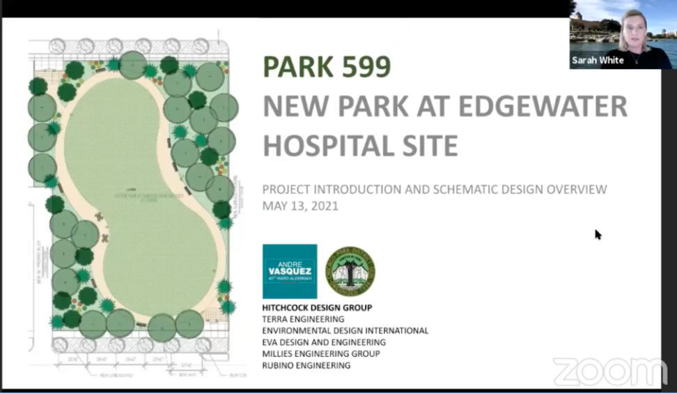 West Edgewater Green Park Design Zoom Screen Capture