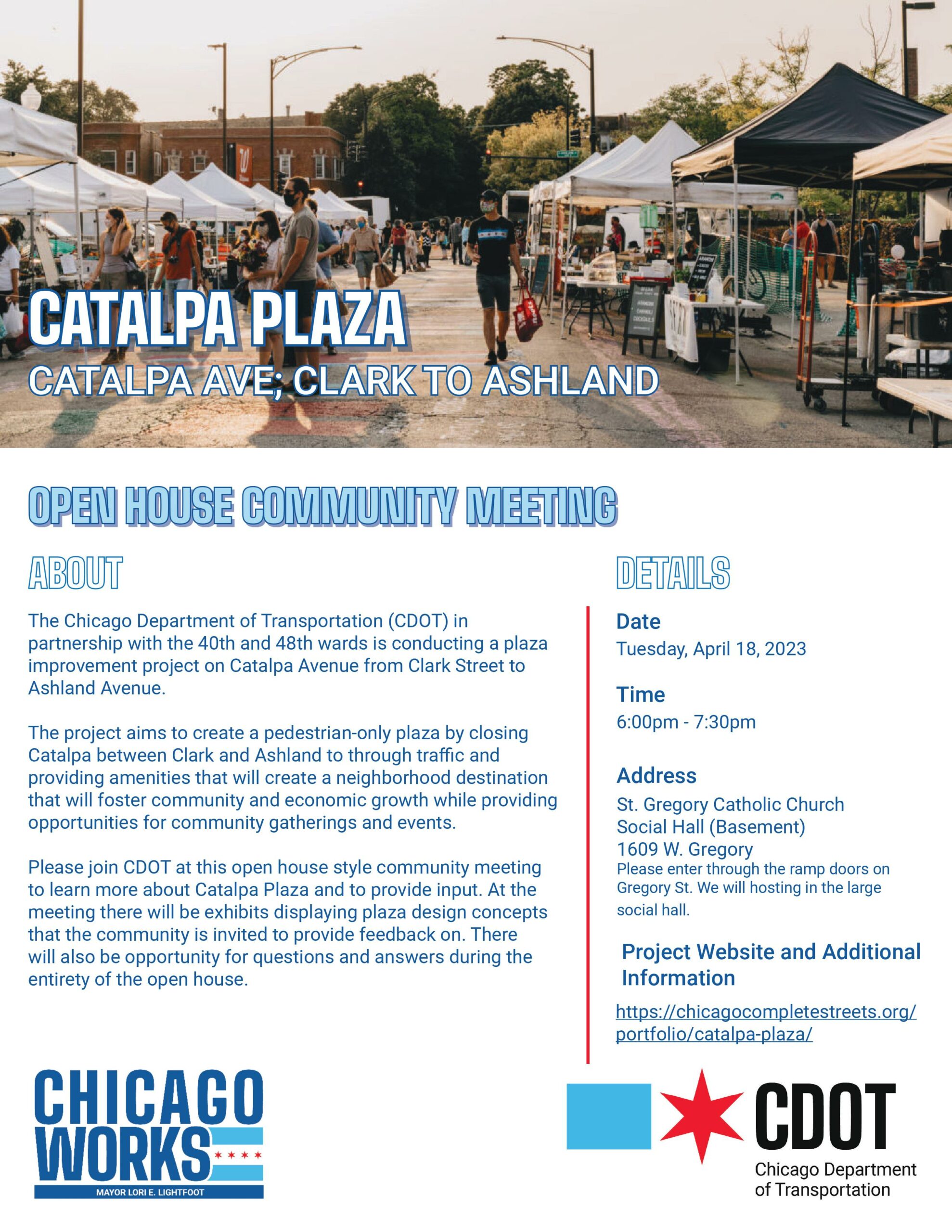 Public Meeting Regarding Catalpa Plaza