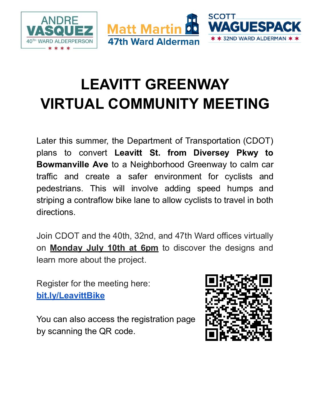 Leavitt Greenway Virtual Community Meeting