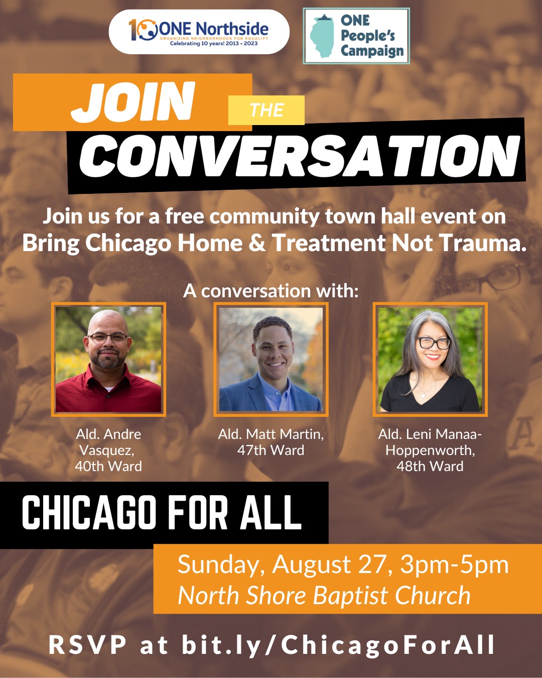 Chicago For All: Town Hall on Bring Chicago Home and Treatment Not Trauma
