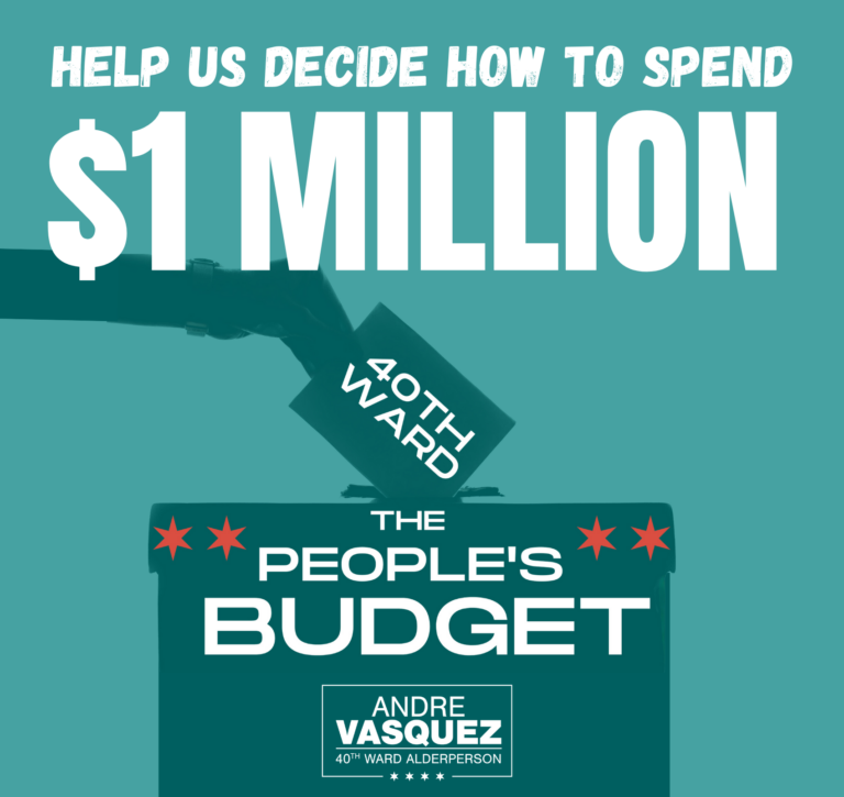 People S Budget 2024 What Projects Do You Want To Fund 40th Ward Of   2024 Participatory Budget Graphic 768x725 