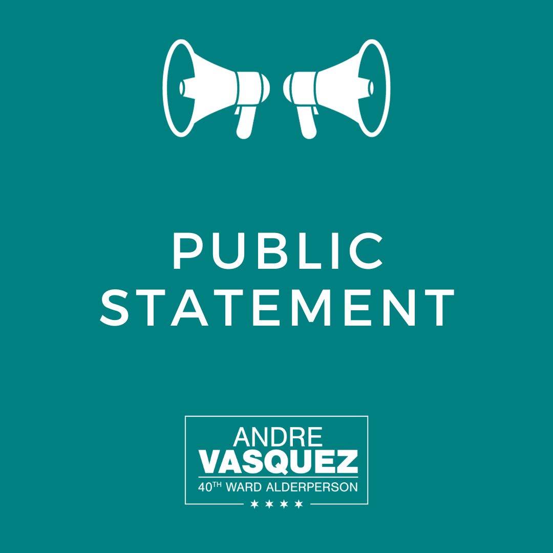 Statement from Ald. Vasquez on the Israel Solidarity Resolution