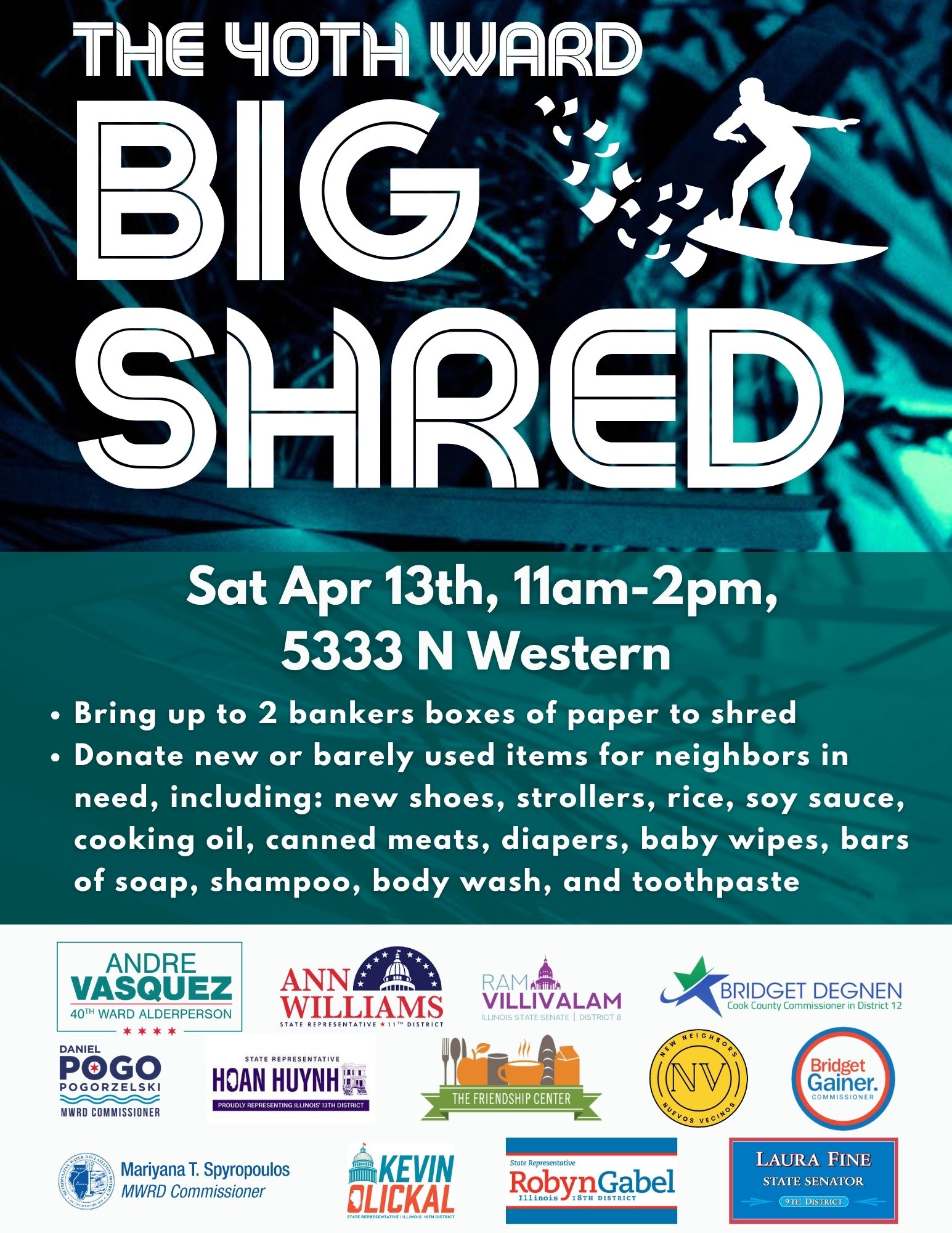 Join us for the Big Shred on April 13th!