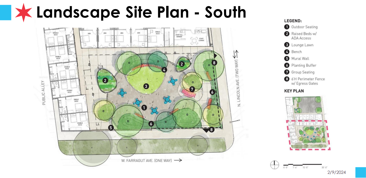 Site plan of the future Haven on Lincoln site; details below