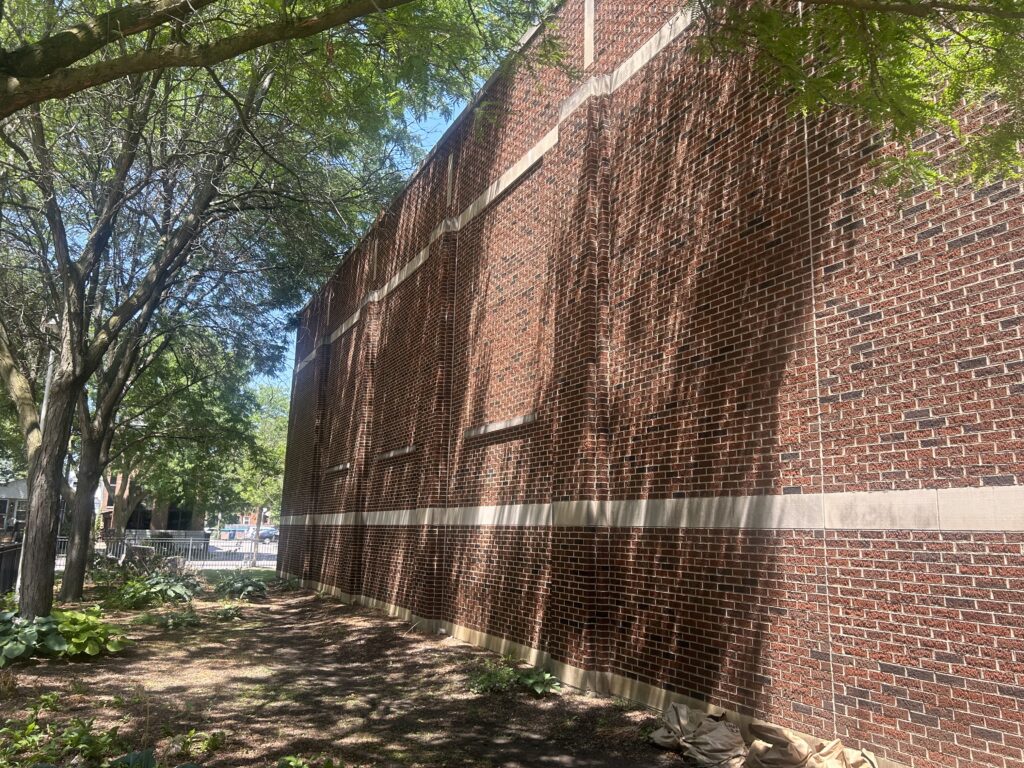 Facade of Chappell Elementary, where the proposed mural would be located